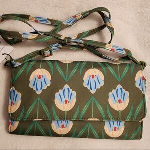 Floral Green Crossbody Bag